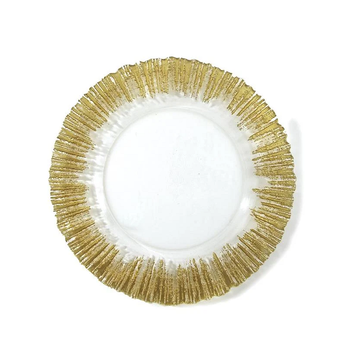 Gold Sun Charger Plate