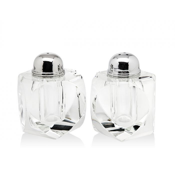 Heart Cut Glass Salt & Pepper