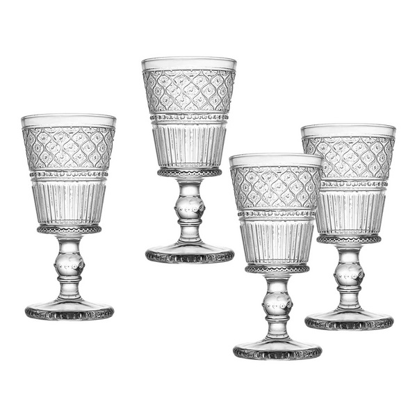 Classic Clear Set of 4 Goblets - Boutique Marie Dumas