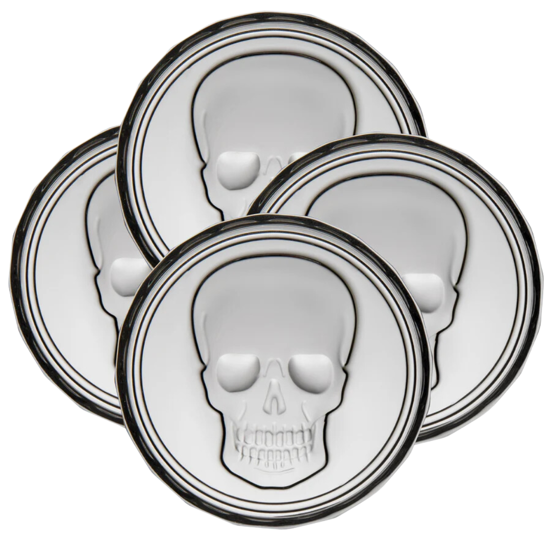 Skull Coasters S/4