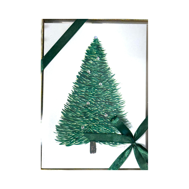 Handmade Christmas Tree Card Box