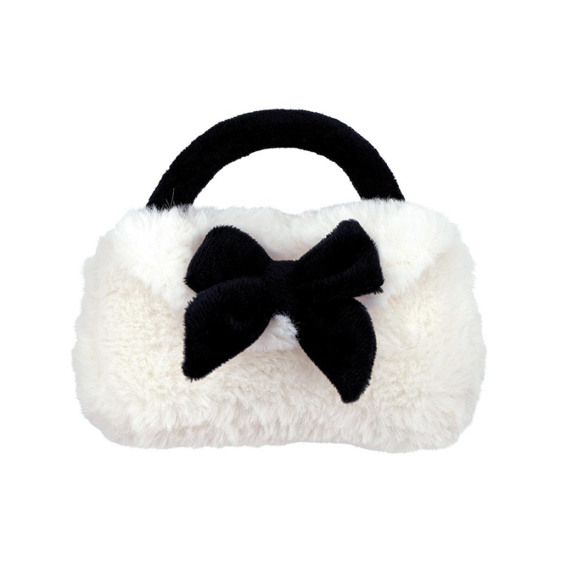 Plush Bow Rattle Purse