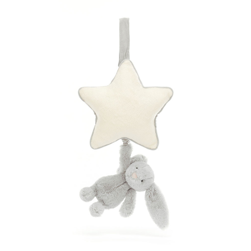 La comédie musicale Jellycat Bashful Grey Bunny