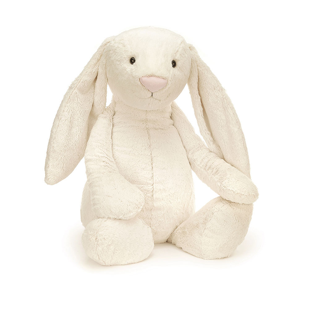 Giant Cream Bashful Bunny