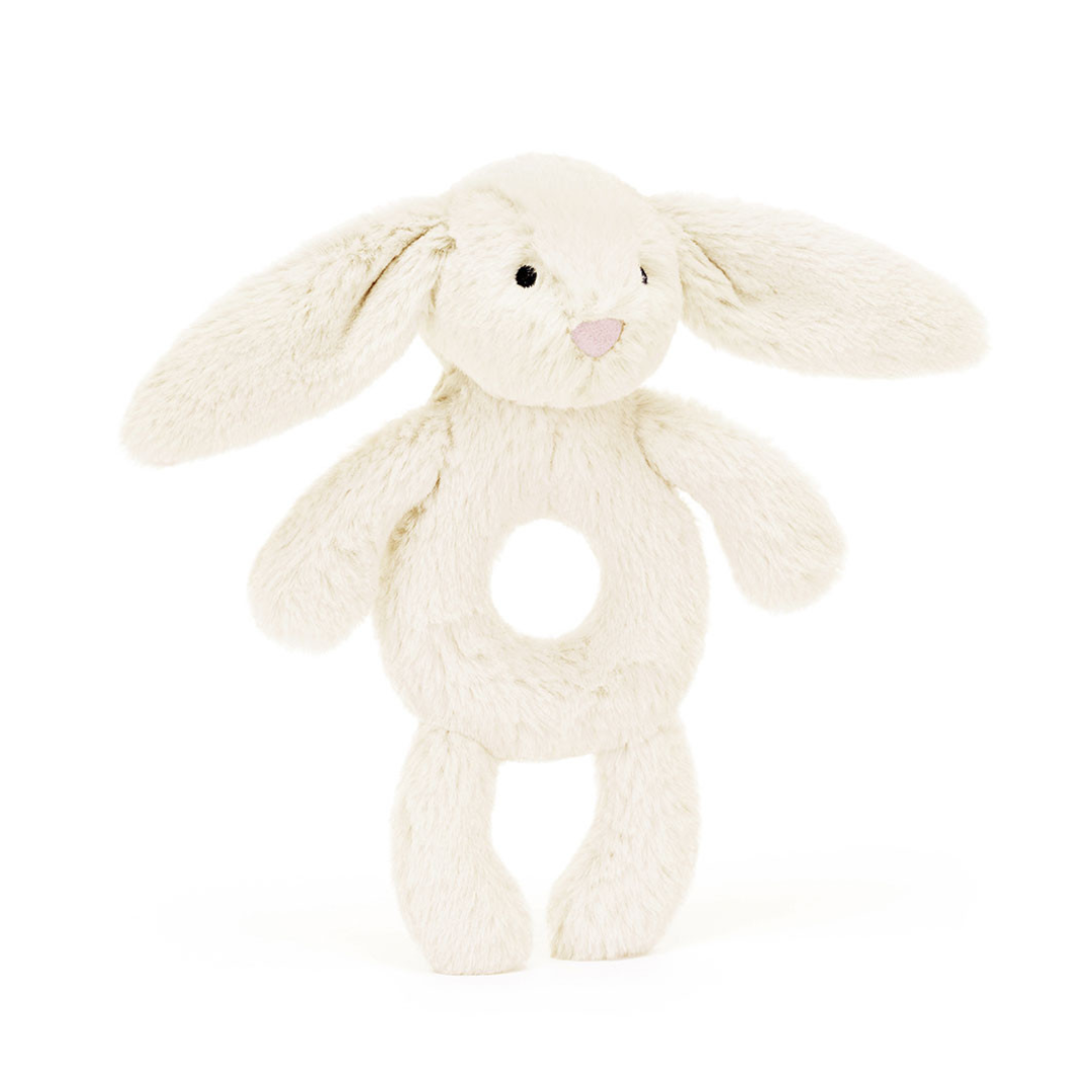 Jellycat Cream Bashful Bunny Ring Rattle