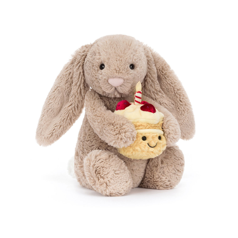 Jellycat Bashful Beige Bunny Birthday