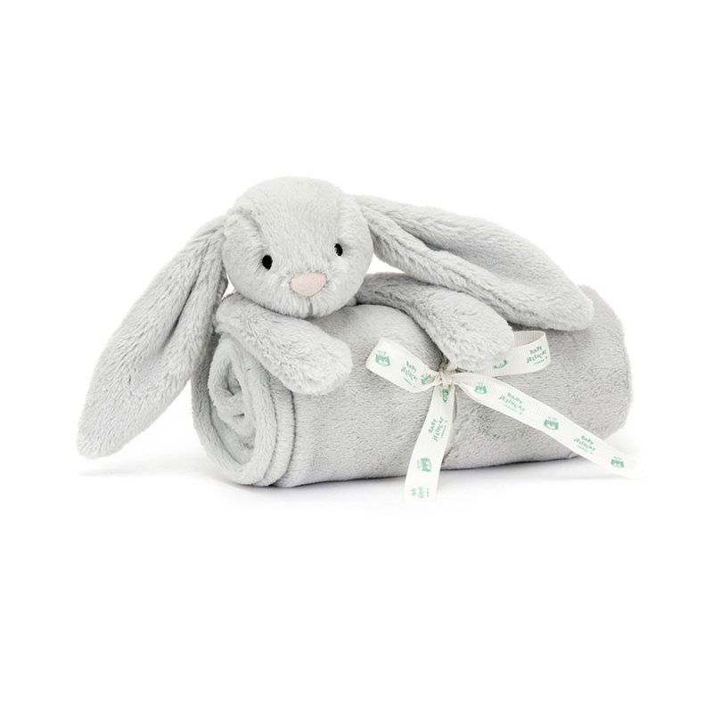 Jellycat Silver Bashful Bunny Blankie