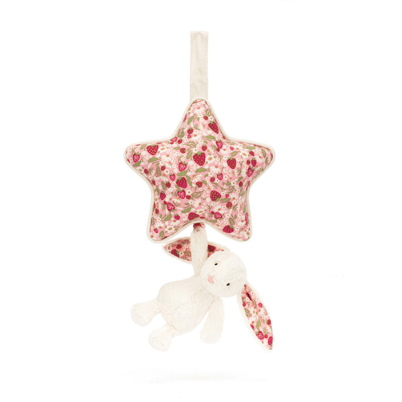 Jellycat Musical Cream Blossom Bunny Berry