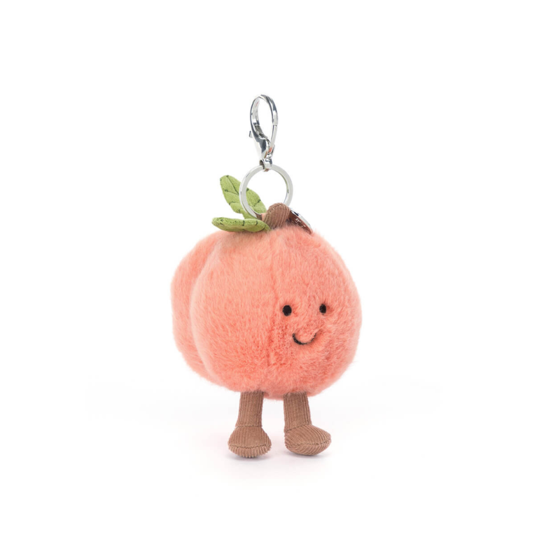 Jellycat Amuseables Peach Bag Charm - Boutique Marie Dumas