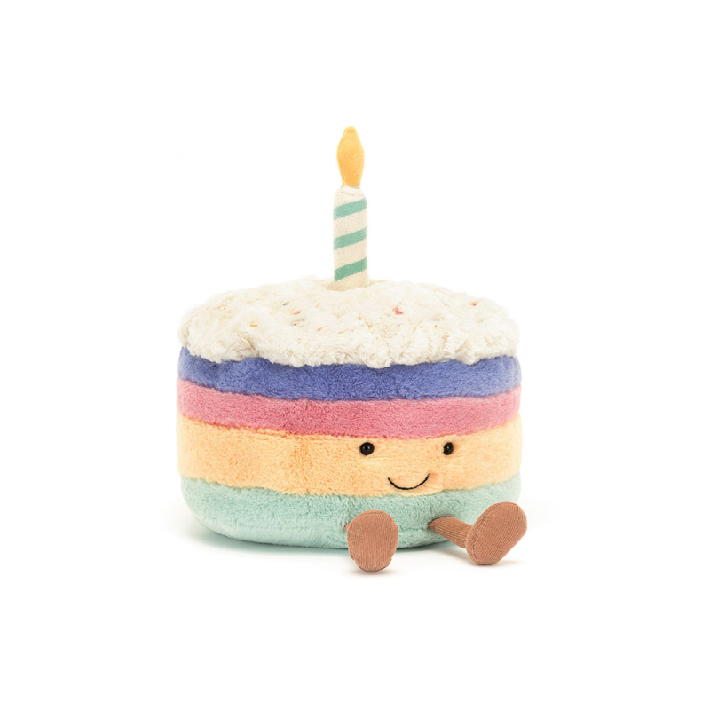 Jellycat Amuseables Rainbow Birthday Cake