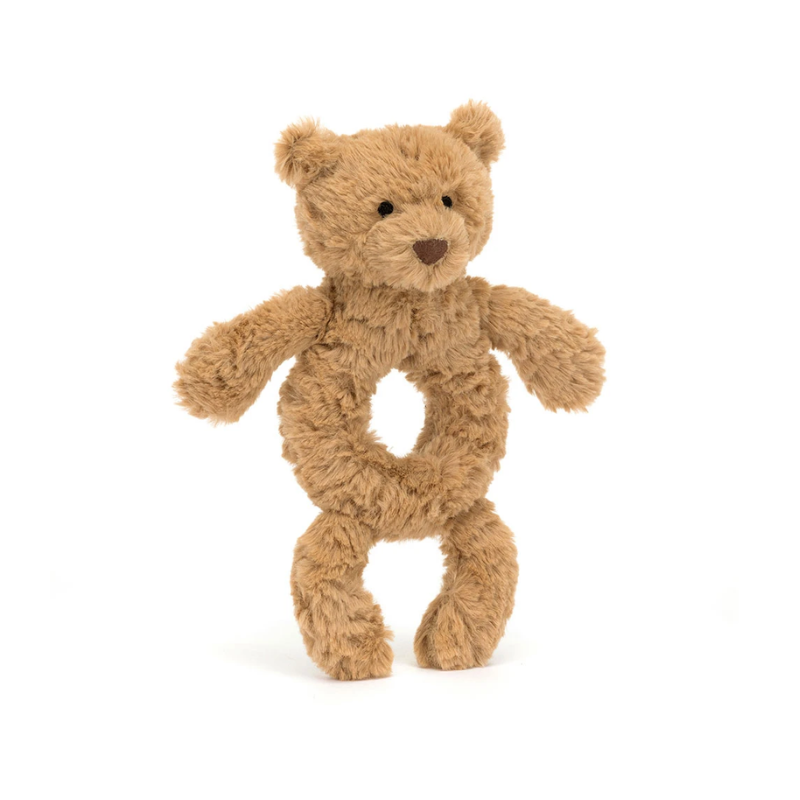 Jellycat Bartholomew Bear Ring Rattle