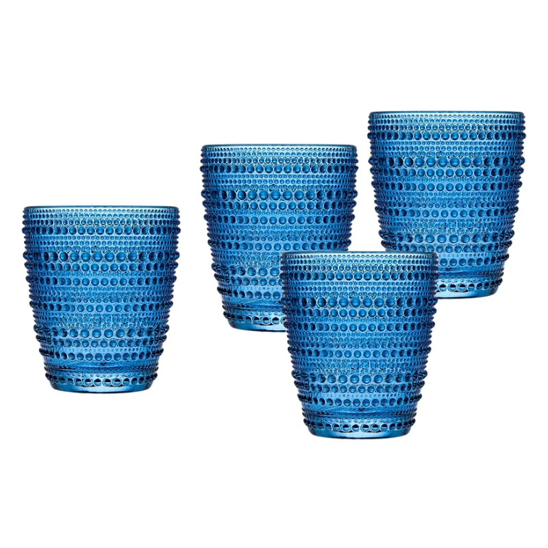 Set of 8 Blue Rain Drop DOF