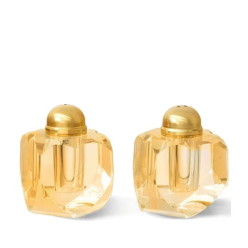Amber Salt &amp; Pepper Shakers