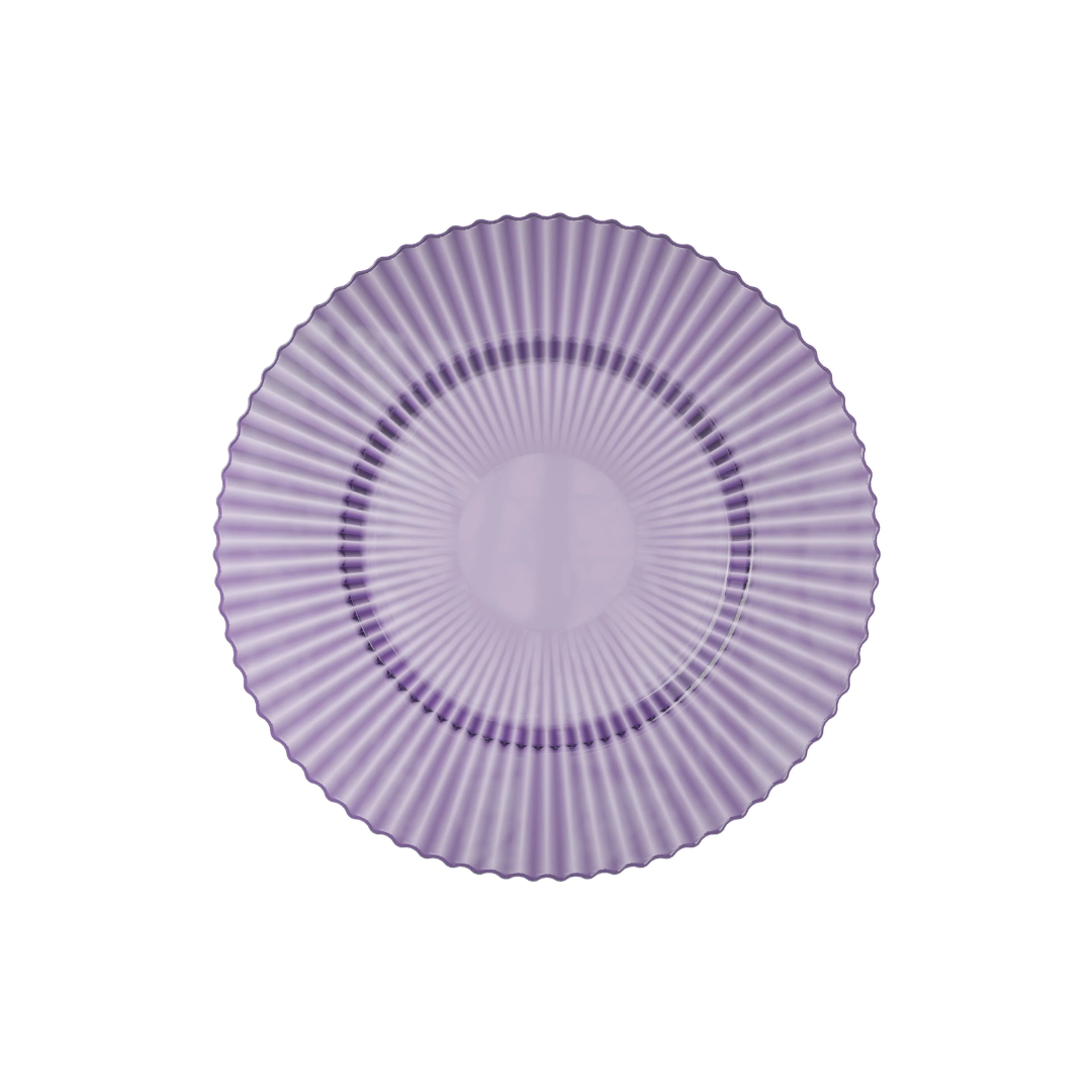 Set of 10 Amethyst Dinner Plates