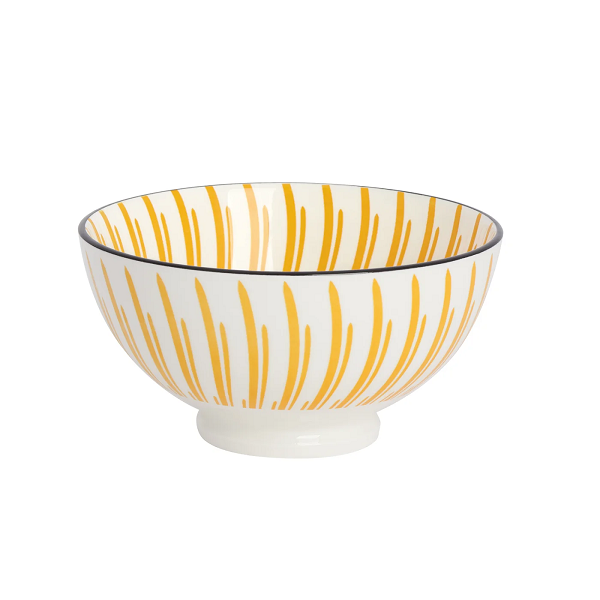 Kiri Small Yellow Sunburst Bowl
