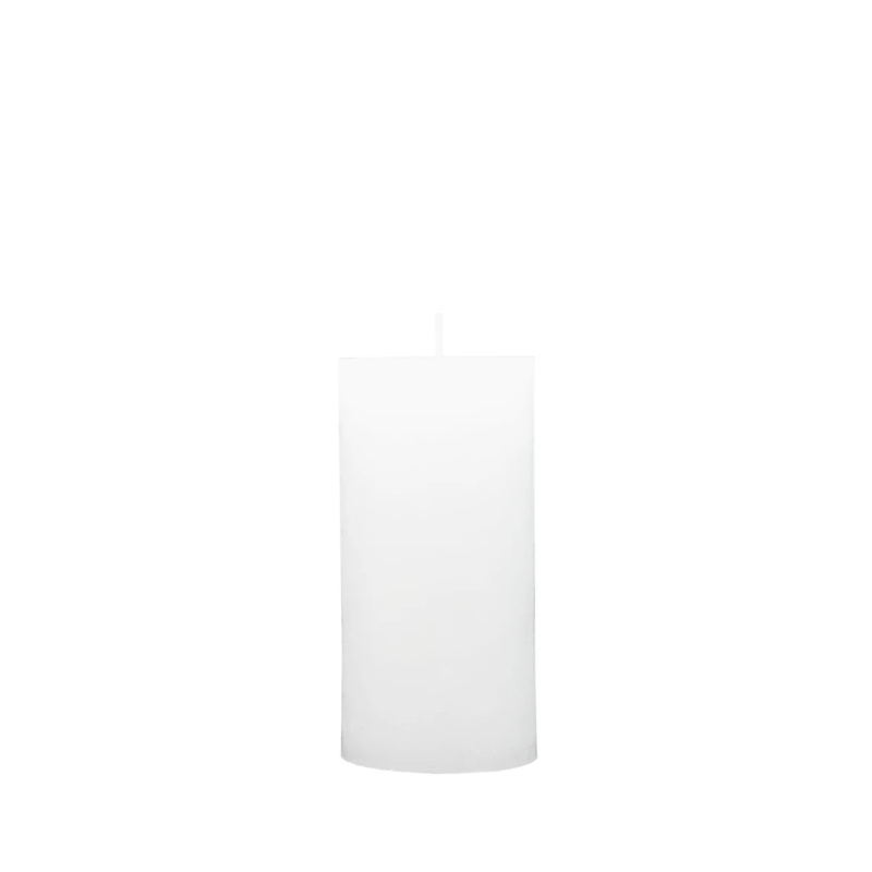 Rustic White 3x6 Pillar Candle