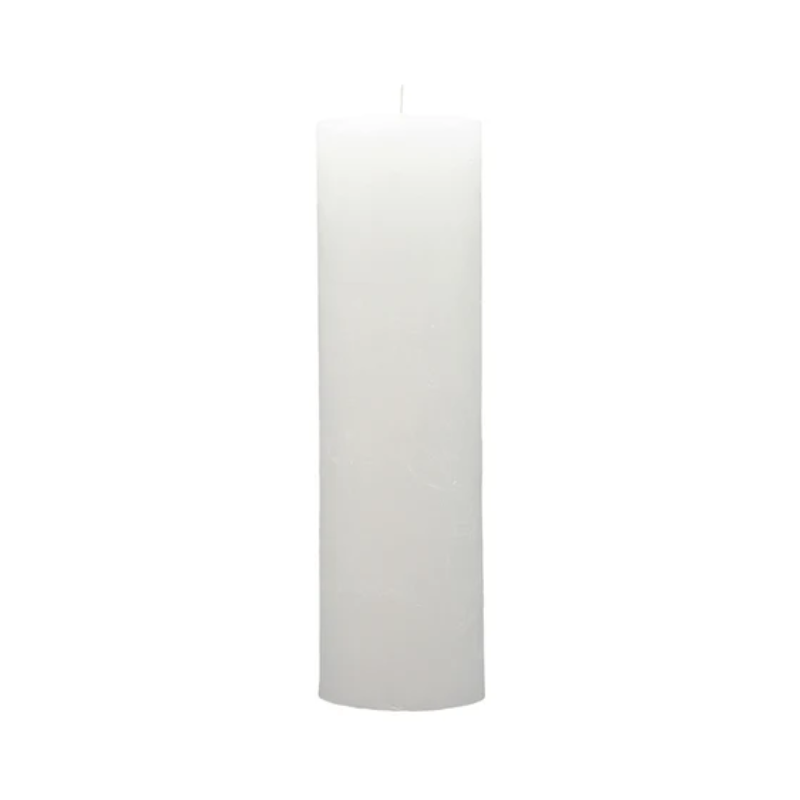 Rustic White 3x10 Pillar Candle