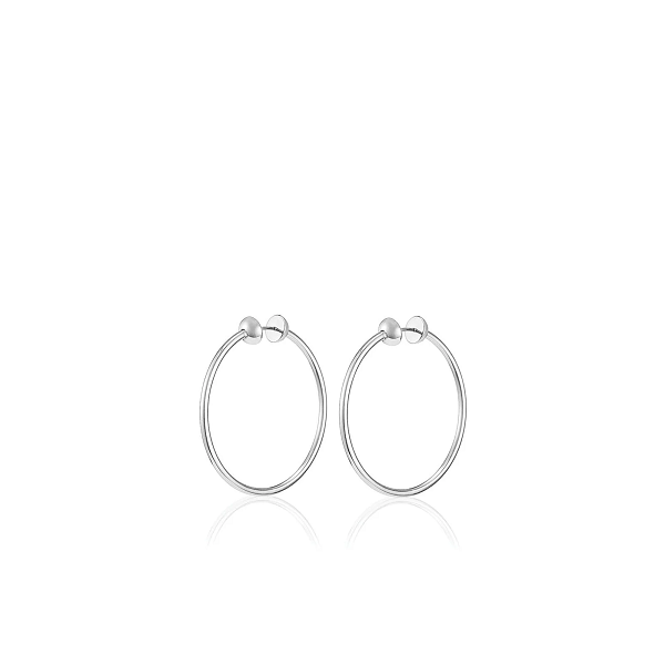 Jenny Bird Small Silver Icon Hoops