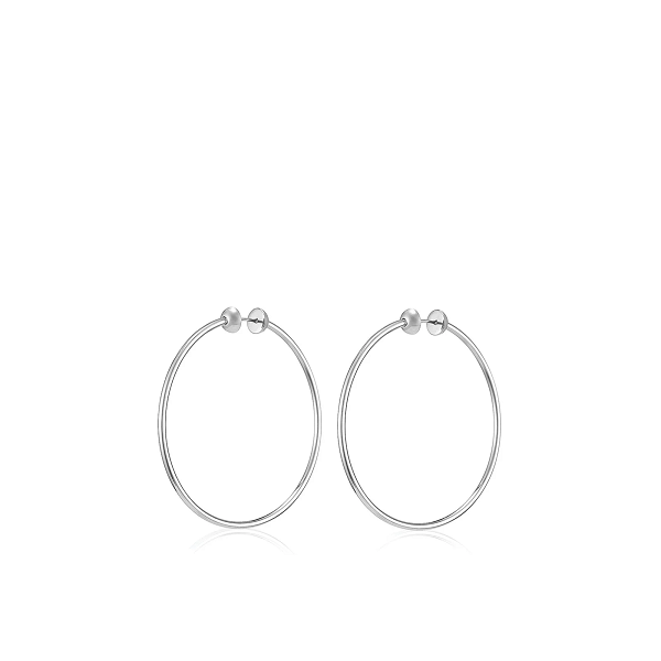 Jenny Bird Medium Silver Icon Hoops