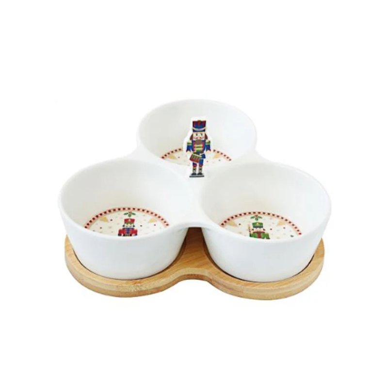 Nutrackers 3 Section Snack Bowl