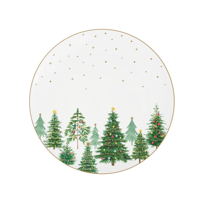Assiette plate Arbres de Noël