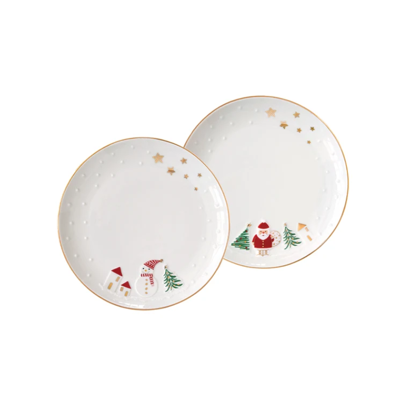 Lot de 2 assiettes « Let It Snow »