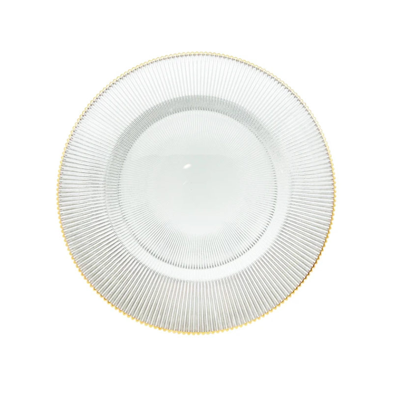 Radiance Gold Rim Charger Plate
