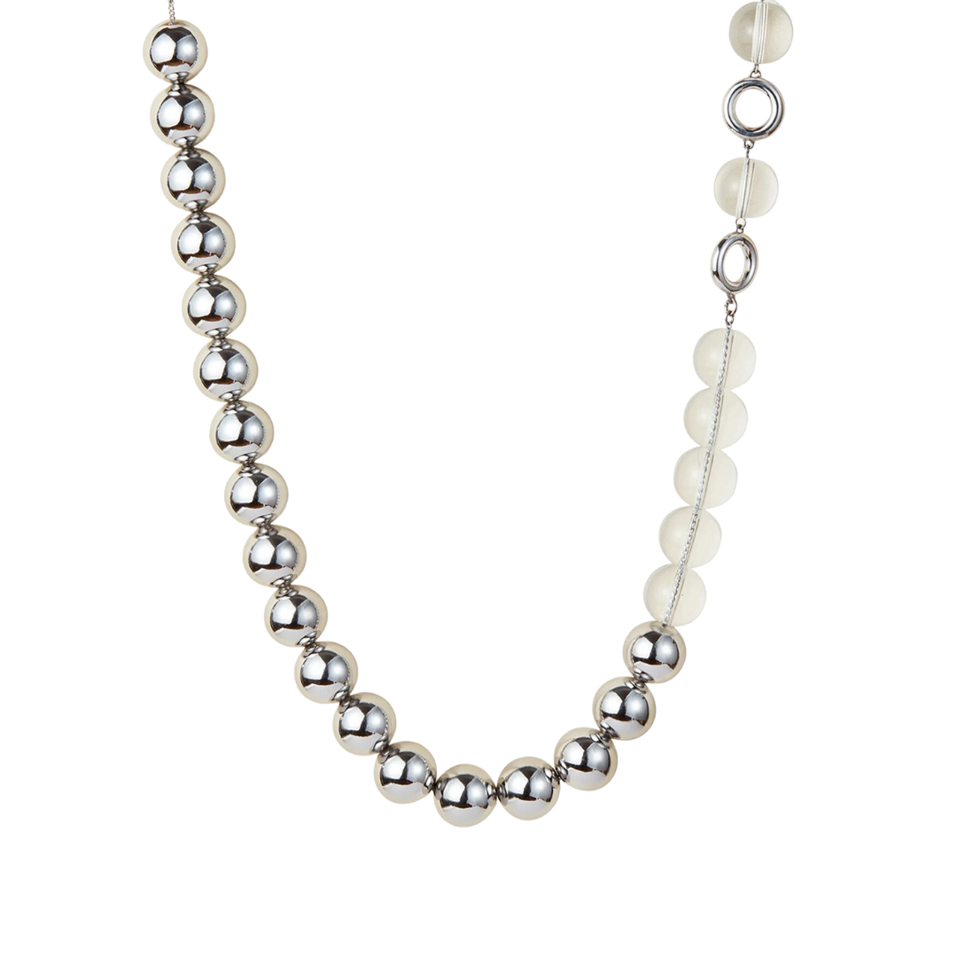 Jenny Bird Silver & Clear Lyra Necklace