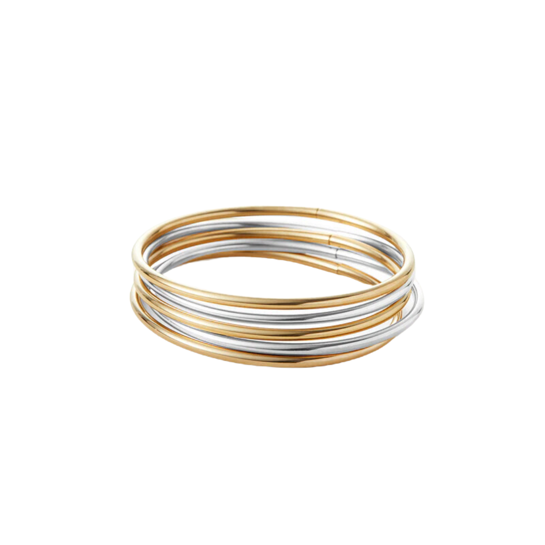 Jenny Bird Dane Two Tone Set of Five Bangles