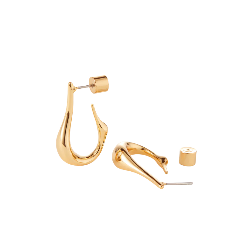 Jenny Bird Small Gold Colette Hoops