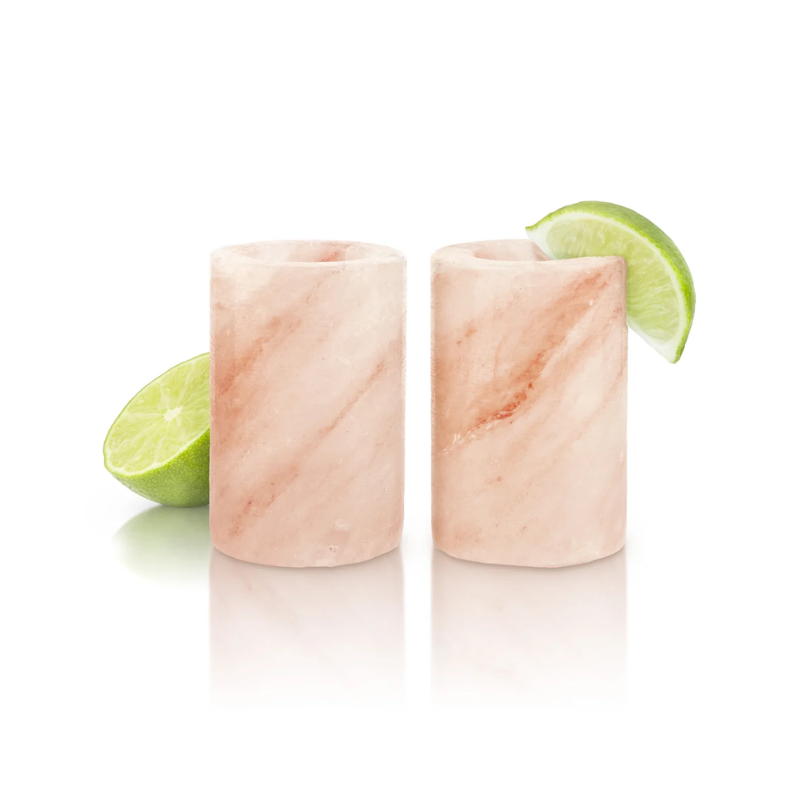 Set of 2 Himalayan Salt Tequila Shot Glasses