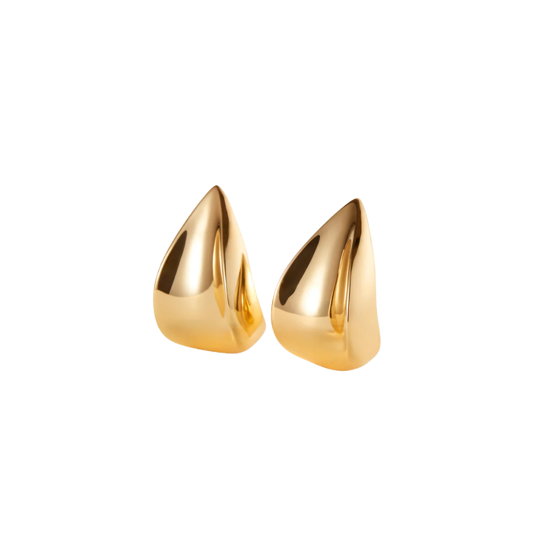 Jenny Bird Margaux Puffs Gold Earrings