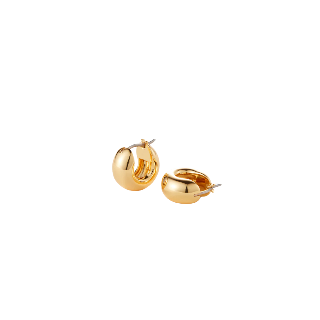 Jenny Bird Mini Tome Gold Hoop Earrings