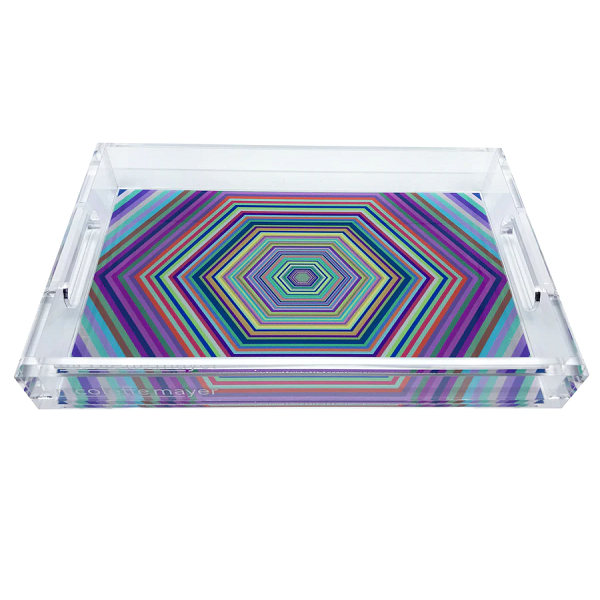 Hex Dylan Lucite Tray