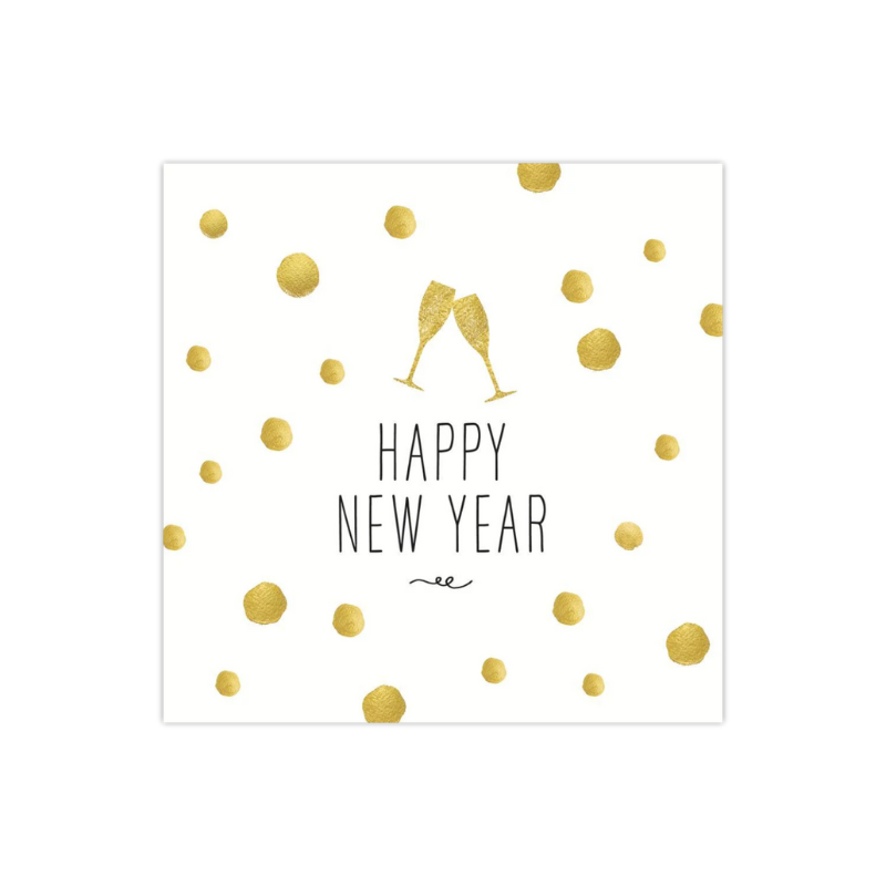 Happy New Year Cocktail Napkin