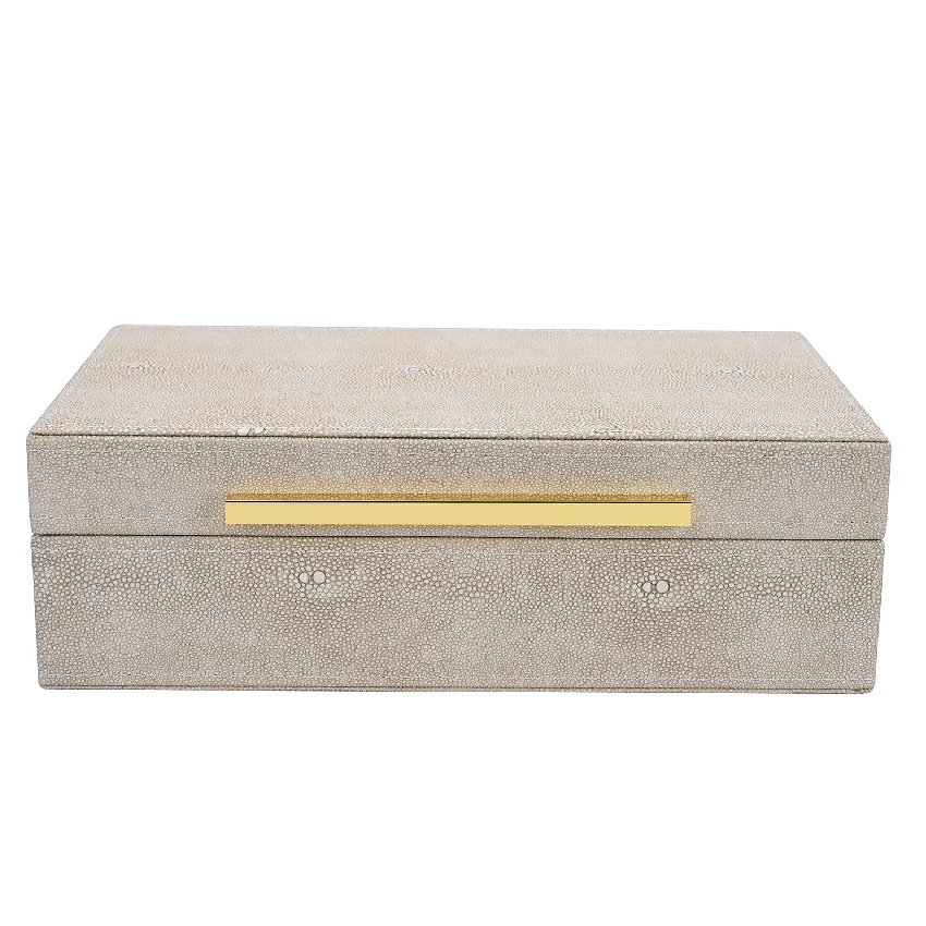 Small Ivory Shagreen Box