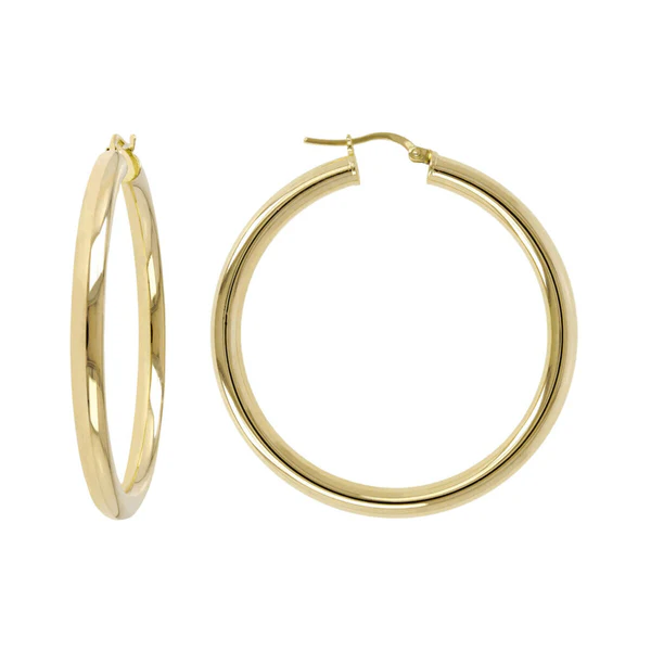 Bronzallure Golden Hoop Earrings