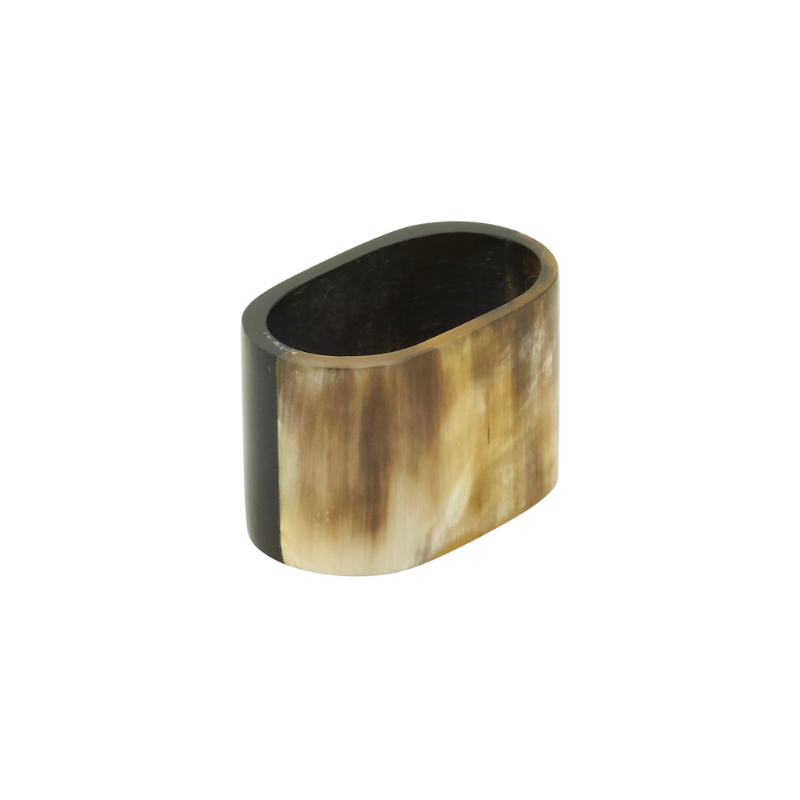 Set of 4 Oval Horn Napkin Rings