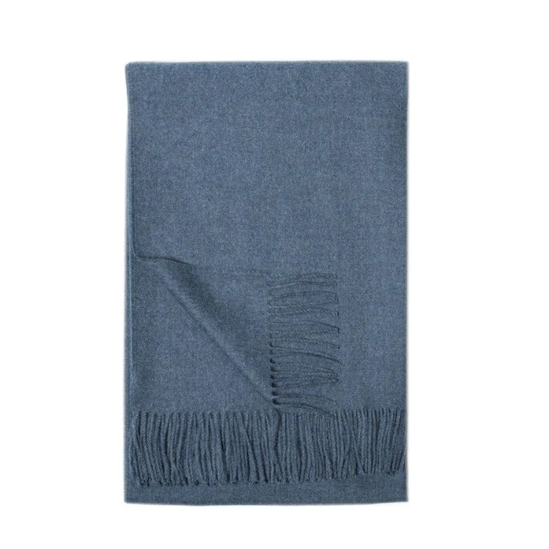 Denim Baby Alpaca Throw