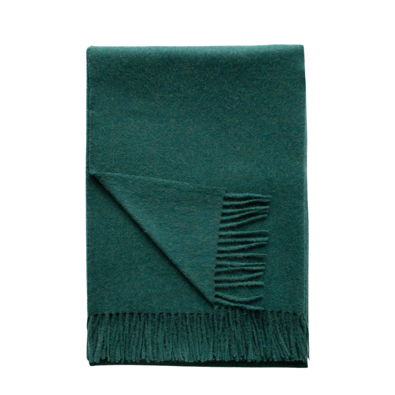 Smoked Pine Baby Alpaca Throw