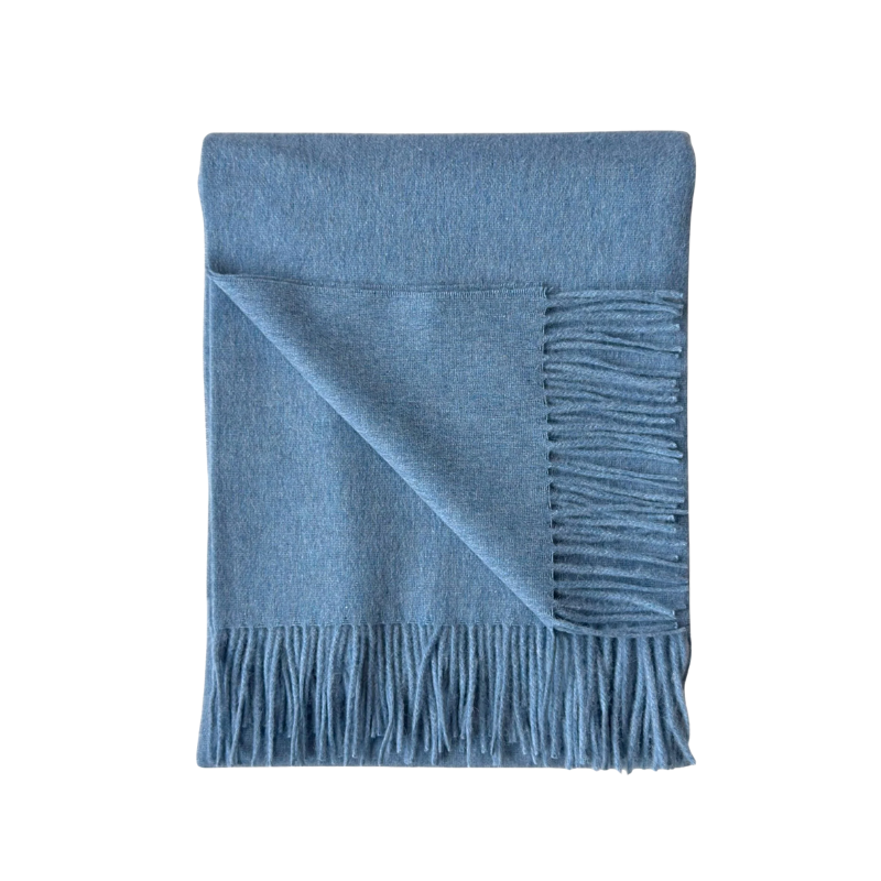 Pale Blue Alpina Throw