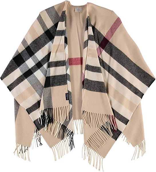 Cashmink Plaid Poncho
