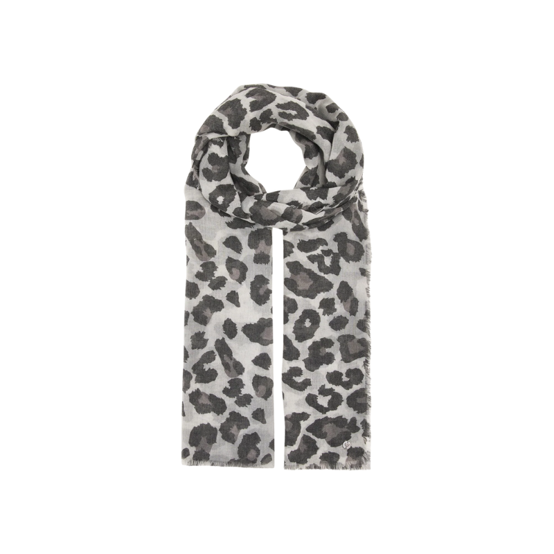 Lightweight Leopard Print Scarf