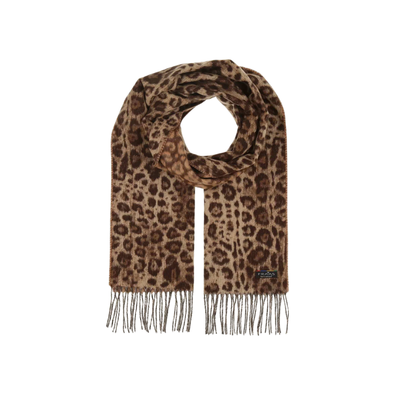 Cashmink Scarf With Leopard Design