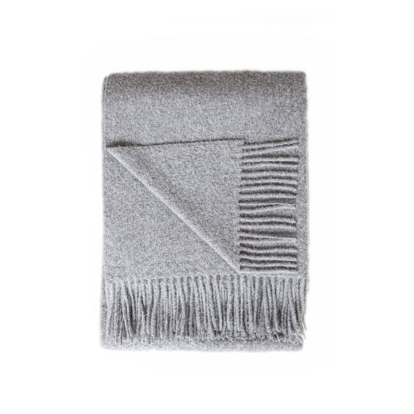 Light Grey Cardiff Throw - Boutique Marie Dumas