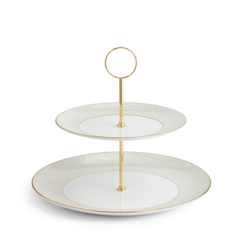 Gio Gold Two Tier Cake Stand