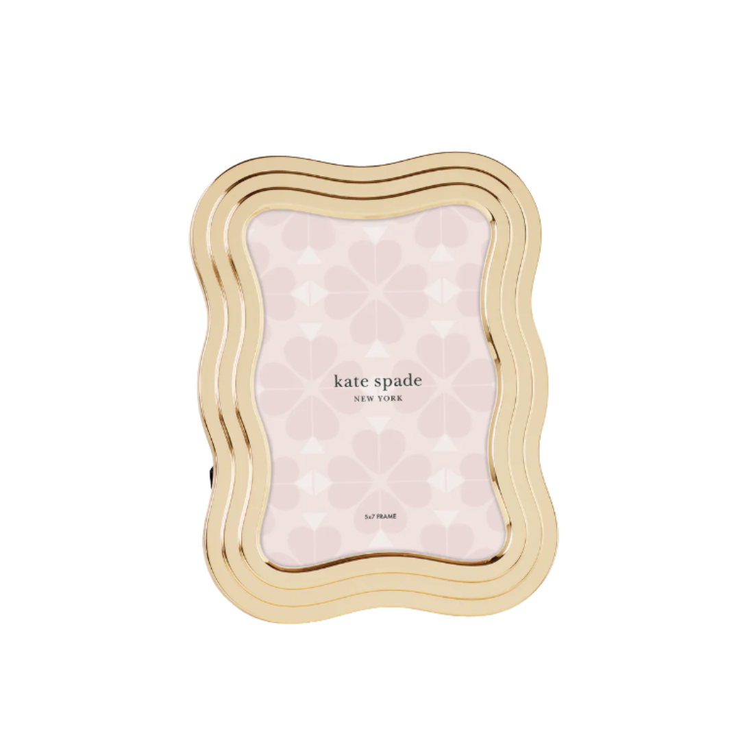 Kate Spade South Street Gold Wave 5x7 Frame