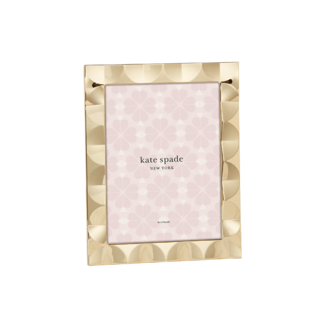 Kate Spade South Street Gold Scallop 8x10 Frame