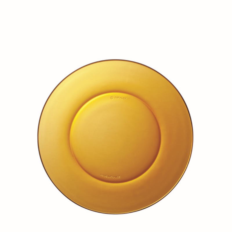 Amber Glass Dinner Plate