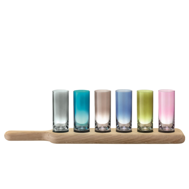 Oak Paddle Vodka Set